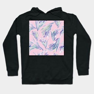 Succulent Pattern Pink- watercolor Hoodie